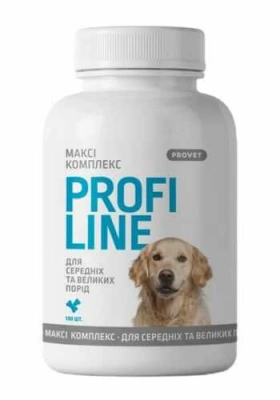 ProVET Profiline (ПроВет Профілайн) Максі комплекс Вітаміни для собак середніх та великих порід