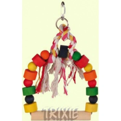 5829-Качели д/птиц дерев. цветные 20х29см