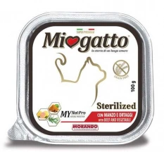 Morando (Морандо) MioGatto Sterilised Beef & Vegetables Вологий корм для стерилізованих кішок з яловичиною та овочами img