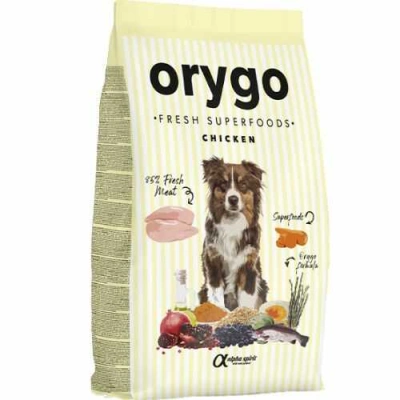 Orygo (Оріго) Dog Adult All Breeds Chicken & Carrot Напіввологий корм з куркою для дорослих собак різних порід