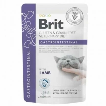 Brit Veterinary Diet (Брит Ветеринари Диет) Gastrointestinal Cat Беззерновая ветеринарная влажная диета с ягненком для котов и кошек с чувствительным пищеварением Brit Veterinary Diet (Бріт Ветерінарі Дієт) Gastrointestinal Cat Беззернова ветеринарна волога дієта з ягням для котів і кішок з чутливим травленням img