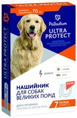 Palladium (Паладіум) Ultra Protect Нашийник від бліх та кліщів для собак великих порід