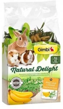 GimBi (Джим Бі) Natural Delight Трав'яний мікс для гризунів з овесом та бананом img