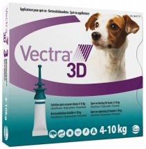 Vectra 3D (Вектра 3D) Краплі на холку від паразитів для собак 4-10 кг