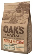 Oaks Farm (Оакс Фарм) Grain Free Adult All Breed Dogs White Fish Сухий беззерновий корм для дорослих собак з білою рибою img