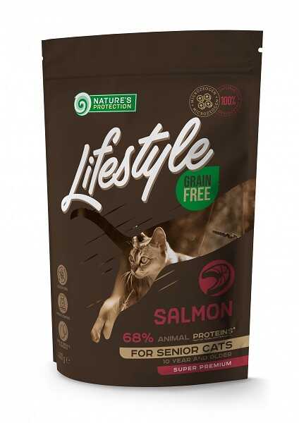 Сухой корм Nature's Protection Lifestyle Grain Free Salmon Senior Cat