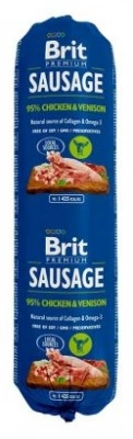Brit Premium (Брит Преміум) Dog Sausage Вологий корм для собак з куркою та олениною