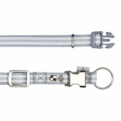 Trixie (Тріксі) Dog Prince Нашийник для йорка, сірий/білий XS-S 25-35 см/15 мм