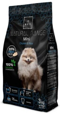 Rex (Рекс) Natural Range Mini Adult Chicken & Rice Сухий корм для дрібних порід собак зі свіжою куркою і рисом