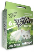 Kotix Tofu (Котікс Тофу) Green Tea Соєвий наповнювач для котячого туалету з ароматом зеленого чаю img