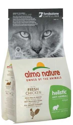 Almo Nature (Альмо Натюр) Holistic Cat With Fresh Meat Hairball Chicken Беззерновий корм зі свіжою куркою для виведення шерсті для котів та кішок