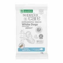 Natures Protection (Натур Протекшн) Superior Care White Dogs Adult Healthy Hips & Joints Grain Free White Fish Беззернові ласощі з білою рибою для здорових суглобів собак з білою шерстю img