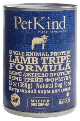 PetKind (ПетКайнд) Lamb Tripe Single Animal Protein Formula Монопротеїнові консерви для собак з ягням та рубцем