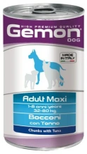 Gemon (Гемон) Wet Dog Adult Maxi Консервований корм для великих порід собак зі шматочками тунця