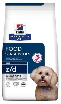 Hills (Хіллс) Z/D Mini Sensitivities Ветеринарний корм для собак дрібних порід з чутливим шлунком що страждають на харчову алергію