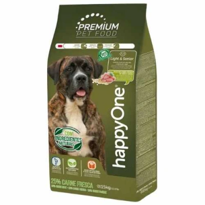 happyOne (хеппі Ван) Premium Dog Light & Senior Fresh Meat Сухий корм з птахом для малоактивних і літніх собак