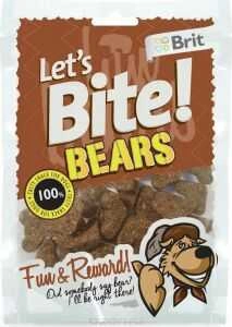 Brit (Брит) Let's Bite Тренувальні ласощі з диким кабаном, Ведмедики