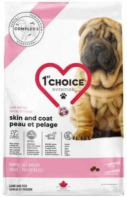 1st Choice (Фест Чойс) Puppy Sensitive Skin & Coat 11 кг Корм ​​з ягням для цуценят з чутливим травленням
