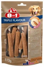 8in1 (8в1) Triple Flavour Ласощі для собак, реберця img