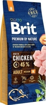 Brit Premium (Бріт Преміум) Dog Adult M Сухий корм для собак середніх порід з куркою