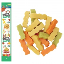 DoggyMan (ДоггіМен) Wave Shaped Cheese Snack Mixed Flavor Ласощі мікс сирних паличок-хвиль для собак img