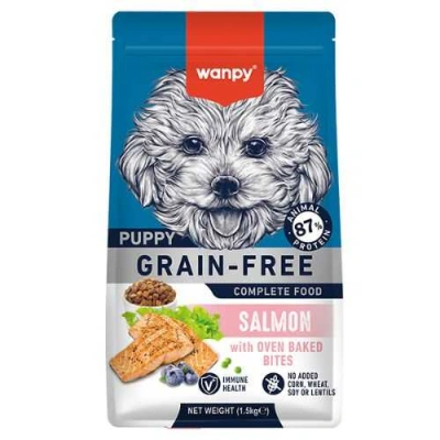 Wanpy (Ванпі) Puppy Grain Free Salmon Беззерновий сухий корм з лососем для цуценят різних порід
