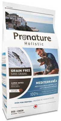 Pronature Holistic (Пронатюр Холістик) Mediterranea Large Bites Беззерновий корм з лососем і в'яленими томатами для собак середніх і великих порід