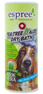 Espree (Еспрі) Tea Tree & Aloe Dry Bath Сухий шампунь з алое вера та олією чайного дерева для собак та кішок