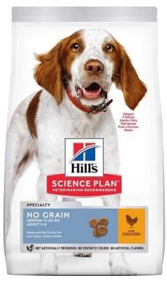 Hills (Хіллс) Adult No Grain Medium Chicken Беззерновий корм для собак середніх порід