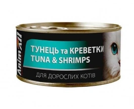 AnimAll (ЕнімАлл) Вологий корм з тунцем і креветками для дорослих котів і кішок img