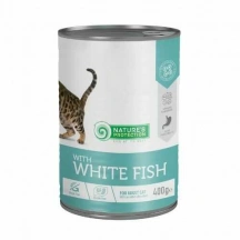 Natures Protection (Натур Протекшн) Cat Adult Grain Free White Fish Беззерновий вологий корм з білою рибою для дорослих котів і кішок img