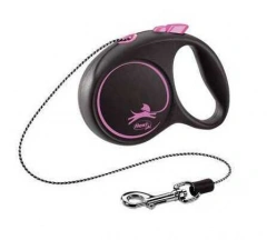 Flexi (Флексі) Black Design XS Повідець-рулетка для котів та дрібних порід собак з вагою до 8 кг, трос img