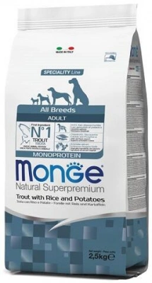 Monge (Монж) All Breeds Adult Trout Корм ​​для дорослих собак з фореллю
