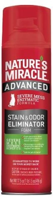 Nature's Miracle (Нейчерс Міракл) Advanced Formula Stain & Odor Remover Аерозоль-піна від плям і запахів з посиленою формулою для котів