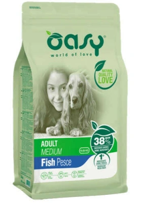 Oasy (Озі) Lifestage Dog Adult Medium breed Fish Сухий корм з рибою для дорослих собак середніх порід
