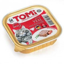 Tomi (Томі) Veal & Poultry Вологий корм з телятиною та птицею для котів та кішок, паштет img