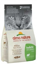 Almo Nature (Альмо Натюр) Holistic Cat With Fresh Meat Hairball Salmon Беззерновий корм зі свіжим лососем для виведення шерсті для котів та кішок