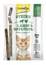 GimCat (ДжимКет) Sticks Lamb & Poultry Беззернові ласощі для кішок, палички з ягням і птицею img