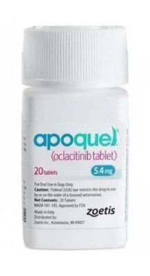 Apoquel (Апоквель) Zoetis Таблетки від сверблячки та алергії для собак 16 мг / 20 таб