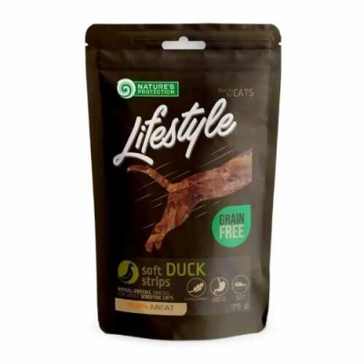 Natures Protection (Натур Протекшн) Lifestyle Cat Adult Grain Free Soft Duck Strips Беззернові ласощі з качкою для котів і кішок з чутливим травленням