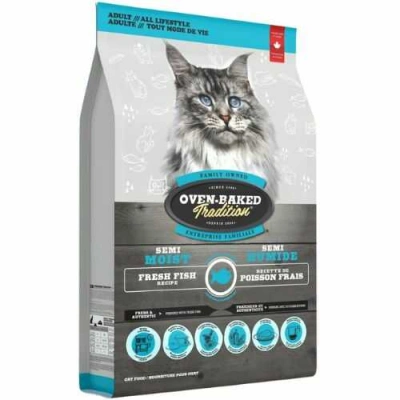 Oven-Baked (Овен-Бекед) Tradition Cat Semi Moist Fish Напіввологий корм з рибою для котів і кішок різного віку