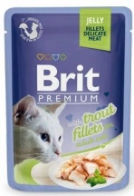 Brit Premium (Бріт Преміум) Cat Вологий корм для котів з філе форелі в желе img