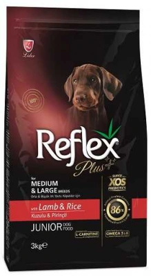 Reflex Plus (Рефлекс Плюс) Medium & Large Junior Lamb & Rice Сухий корм з ягням для цуценят середніх та великих порід з чутливим травленням