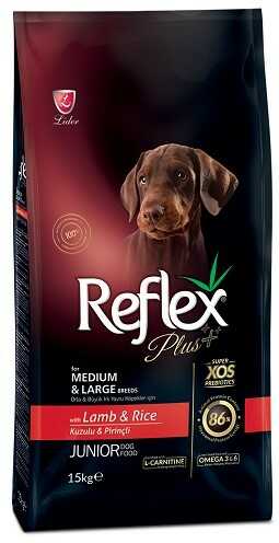 Корм для собак Reflex Plus Medium & Large Junior Lamb & Rice