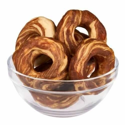 AnimAll (ЕнімАлл) Snack Dog Rawhide Ring with Duck Fillet Качине філе на кільці з пресованої шкіри для собак різних порід