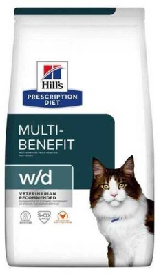 Hills (Хіллс) W/D 1,5 кг Ветеринарна дієта для котів і кішок при діабеті, ожирінні і зайвій вазі