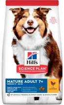 Hills (Хіллс) Mature Adult 7 + Medium Chicken & Rise Корм ​​для собак середніх порід старше 7 років з куркою img