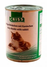 Сriss (Крісс) Kaninchen Консерва з кроликом для котів та кішок