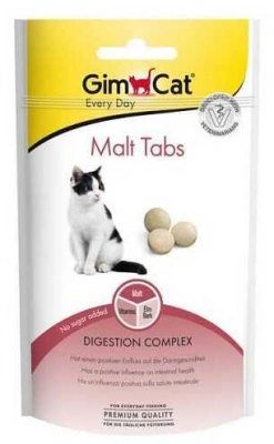 GimCat (ДжимКет) Every Day Malt Tabs Вітаміни для підтримки здоров'я кишечника у котів та кішок із солодом