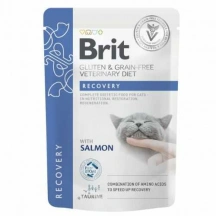 Brit Veterinary Diet (Брит Ветеринари Диет) Recovery Cat Беззерновая ветеринарная влажная диета с лососем для восстановления здоровья котов и кошек Brit Veterinary Diet (Бріт Ветерінарі Дієт) Recovery Cat Беззернова ветеринарна волога дієта з лососем для відновлення здоров'я котів і кішок img